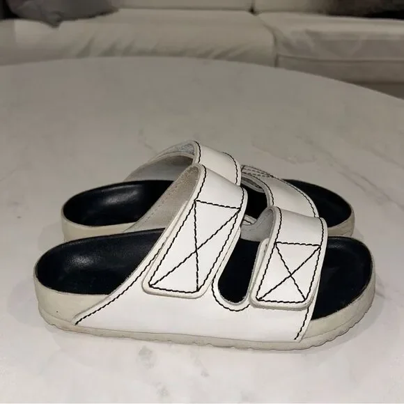 Birkenstock x Proenza Schouler Arizona Natural Leather Sandals Size 35 in White